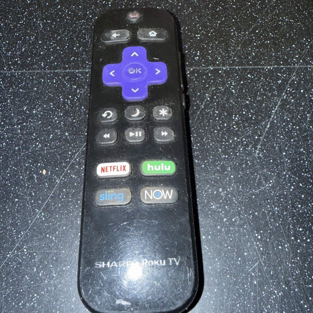 Genuine‎ Sharp LC-RCRUS-20 Shine Face  Roku TV Remote Control